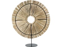 Koopman Dekorativní kruh z kovu a slámy pr. 30,5 x 36 cm