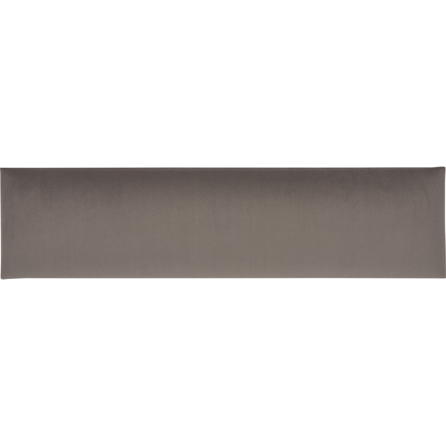 Nástěnný polstr obdélník 15 cm x 60 cm tmavě šedý sametový