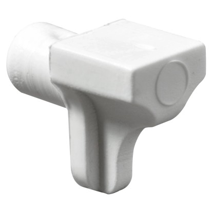Hettich Policový nosník, bílý plast, 7 mm