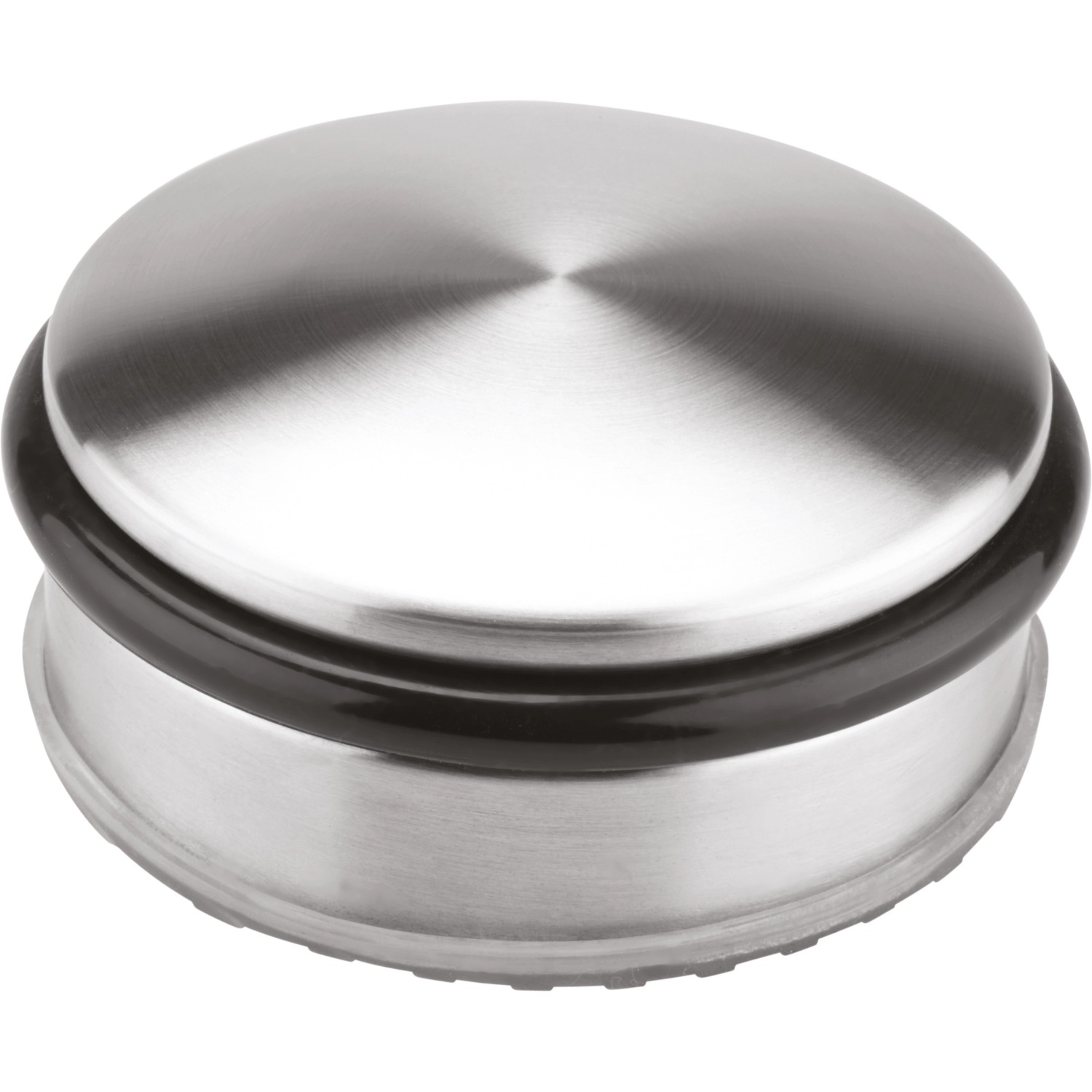 Dveřní zarážka kroužek černý plochý MC D 4,5 cm