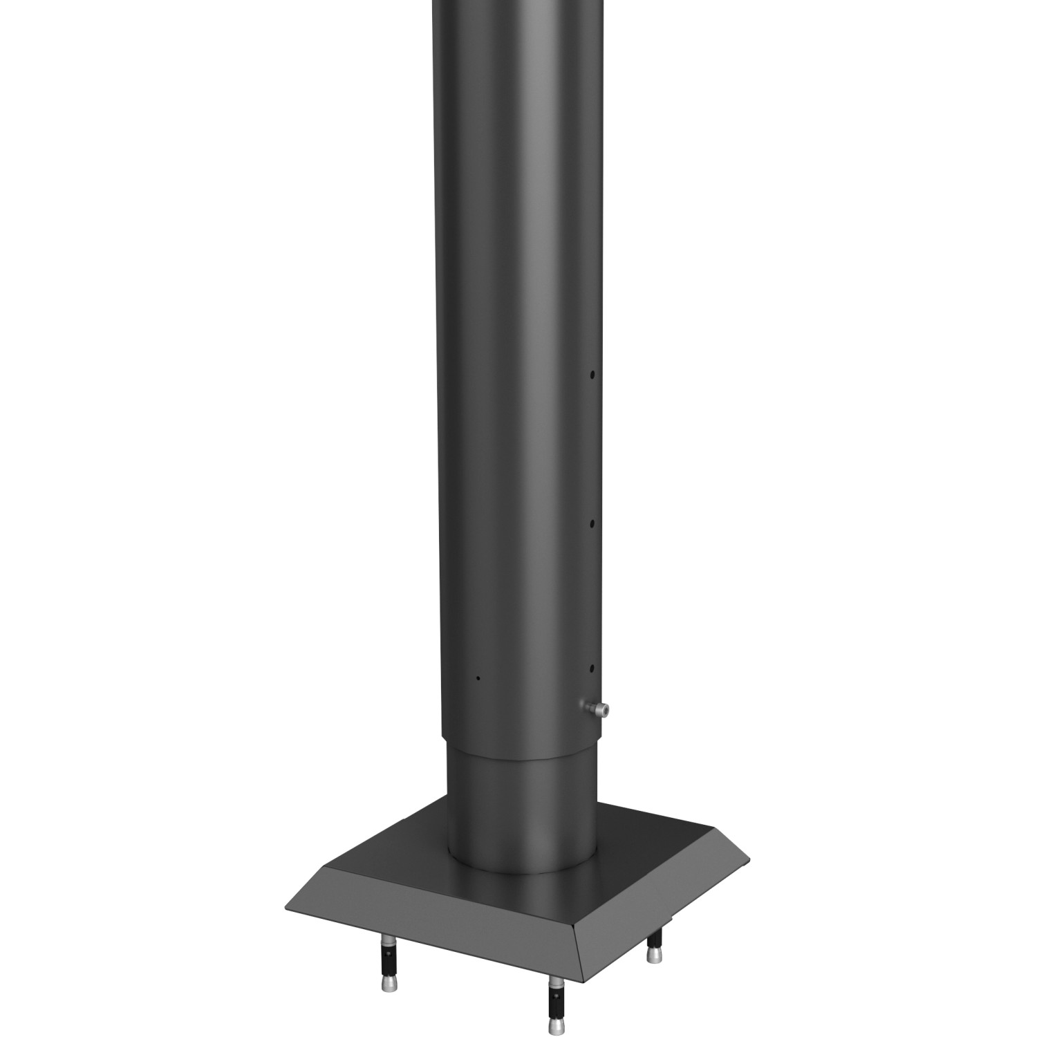Biohort Kotvící patka pro plný plot s hmoždinkami, tmavě šedá, 135 cm