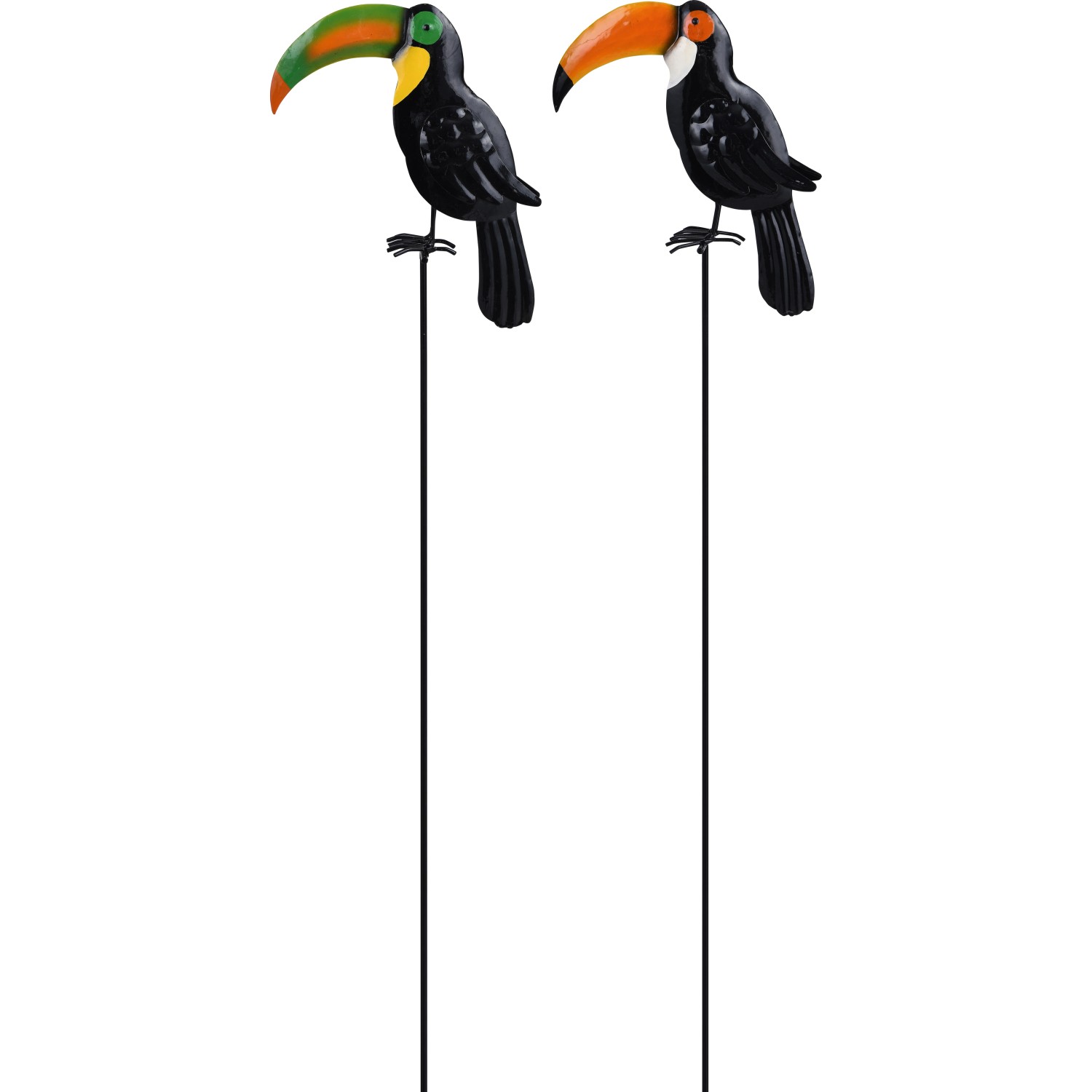 Zahradní zápich tukan zeleno-oranžový 70 cm, 2 druhy