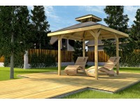 Weka Altán 651 vel. 1 s větracím otvorem, vč. šindelů, 294 x 294 x 312 cm