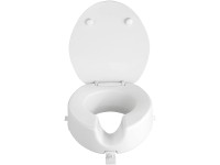 Wenko Zvýšené WC sedátko Secura Premium, Easy-Close, 12 cm, bílá