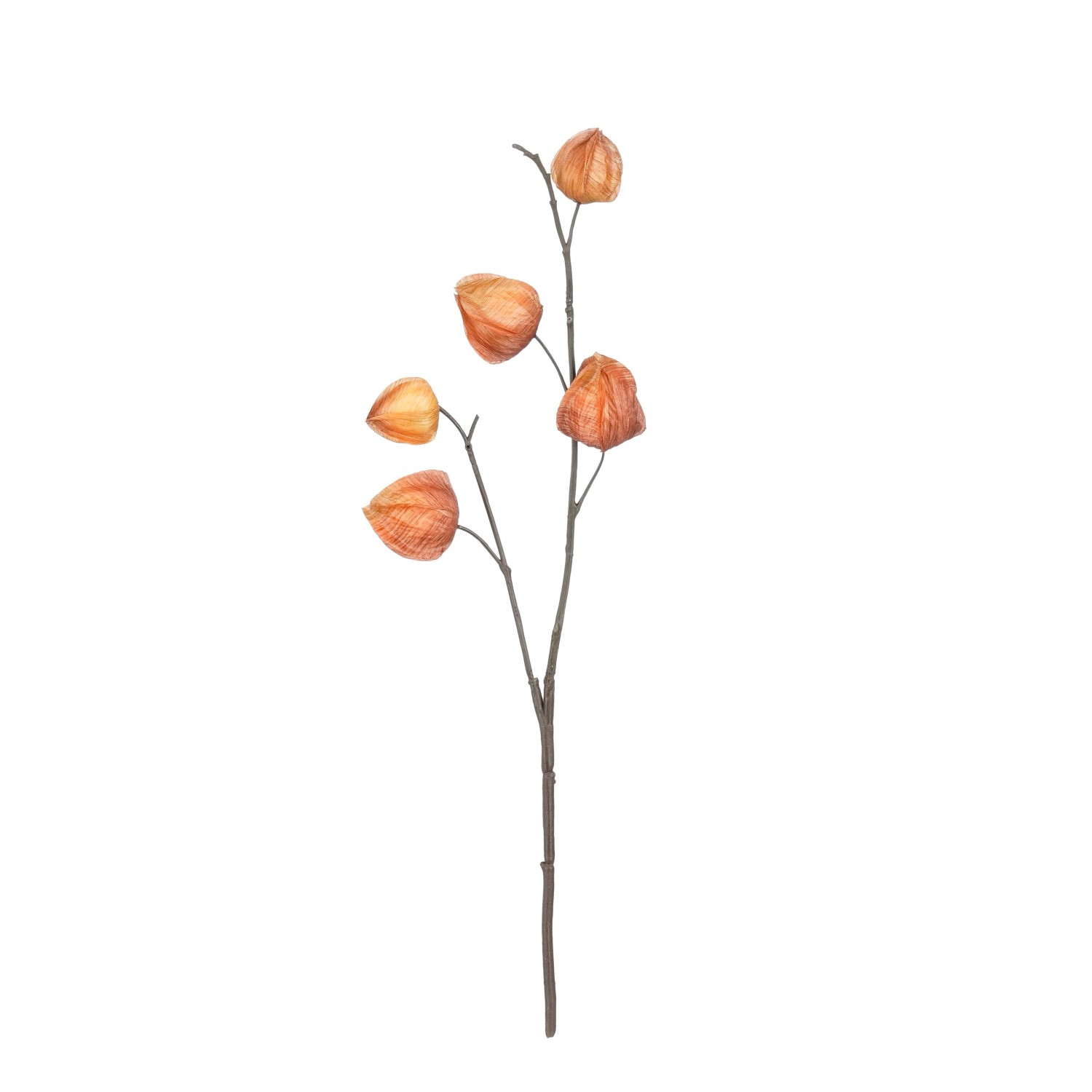 Mica Decorations Umělá rostlina - Čínský lampión hnědý 40 cm