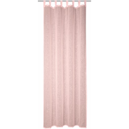 Závěs s poutky Ravenna, růžový, 245 x 135 cm