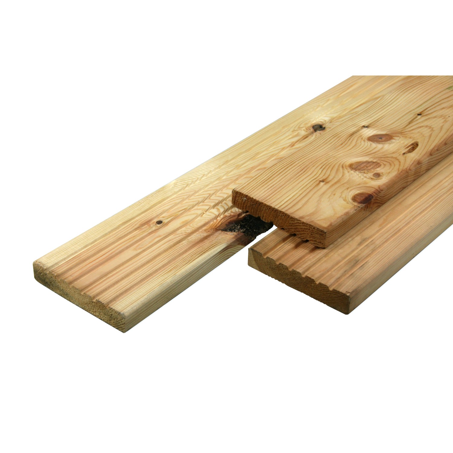 Terasové prkno rýh./hladké, kvalita B/C borovice 250 x 2,8 x 14,5 cm
