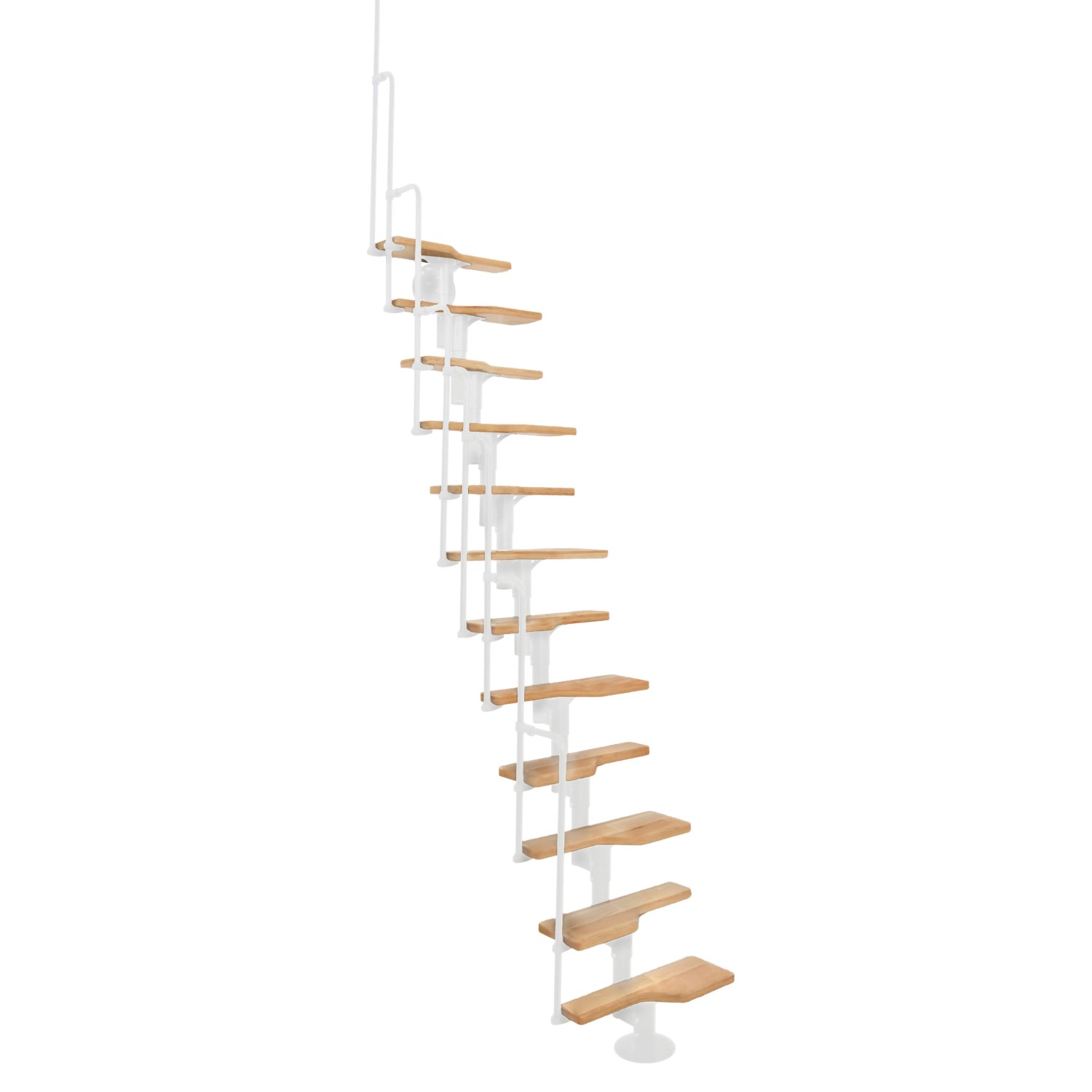 Minka STAIRS modulové schodiště Twister buk/bílá, 293,8 cm