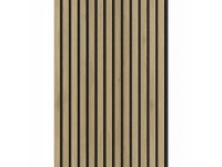 Denpanels Akustický panel ACU-Line MELAMIN dub tm. hnědá MDF černá plsť 260x52cm Denpanels Akustický panel ACU-Line MELAMIN dub tm. hnědá MDF černá plsť 260x52cm