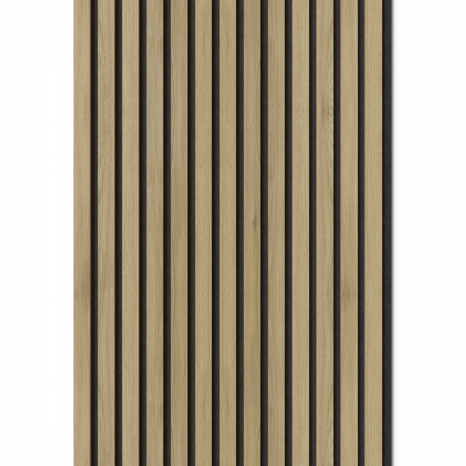 Denpanels Akustický panel ACU-Line MELAMIN dub tm. hnědá MDF černá plsť 260x52cm