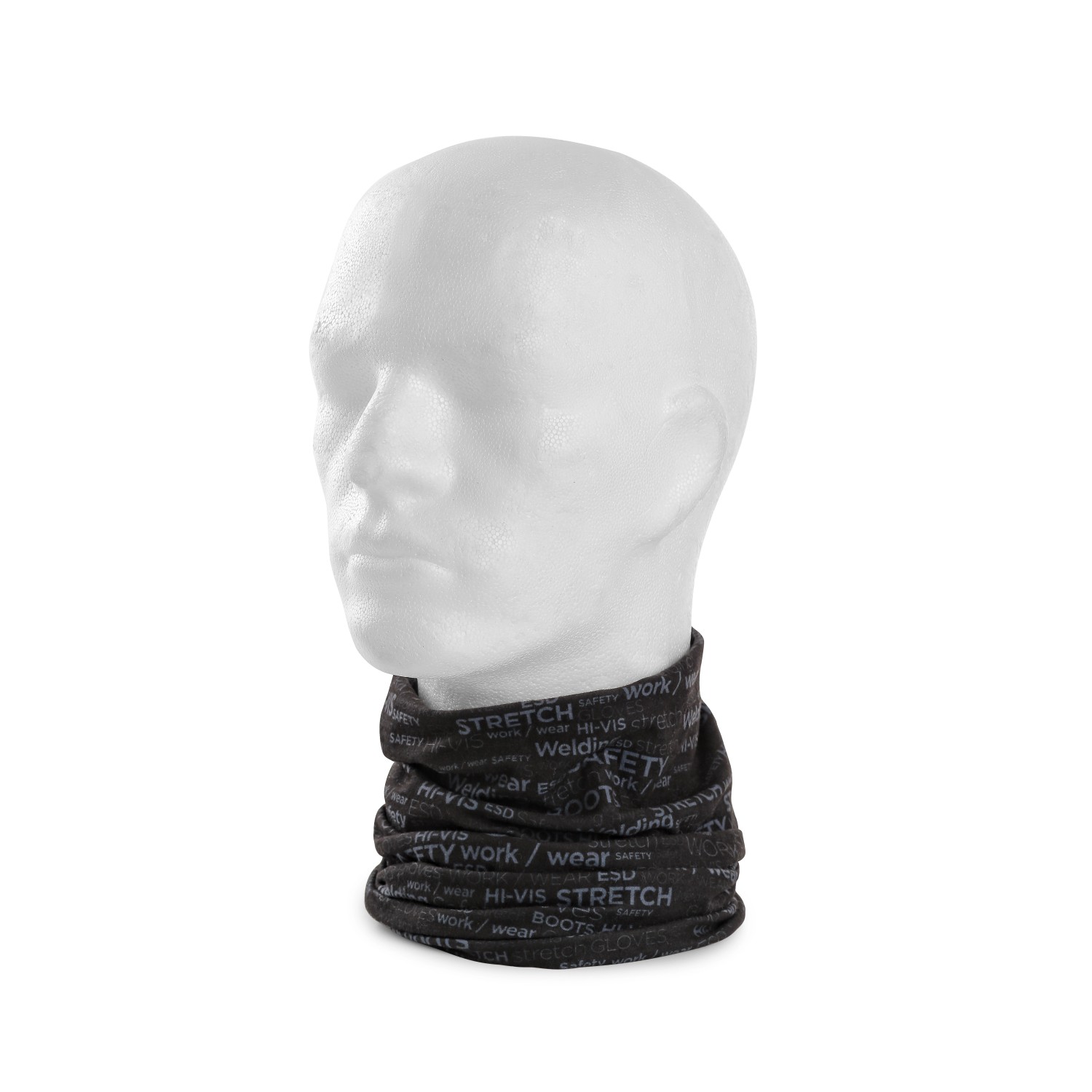 CXS Multifunkční šátek Darren s potiskem černý UNI