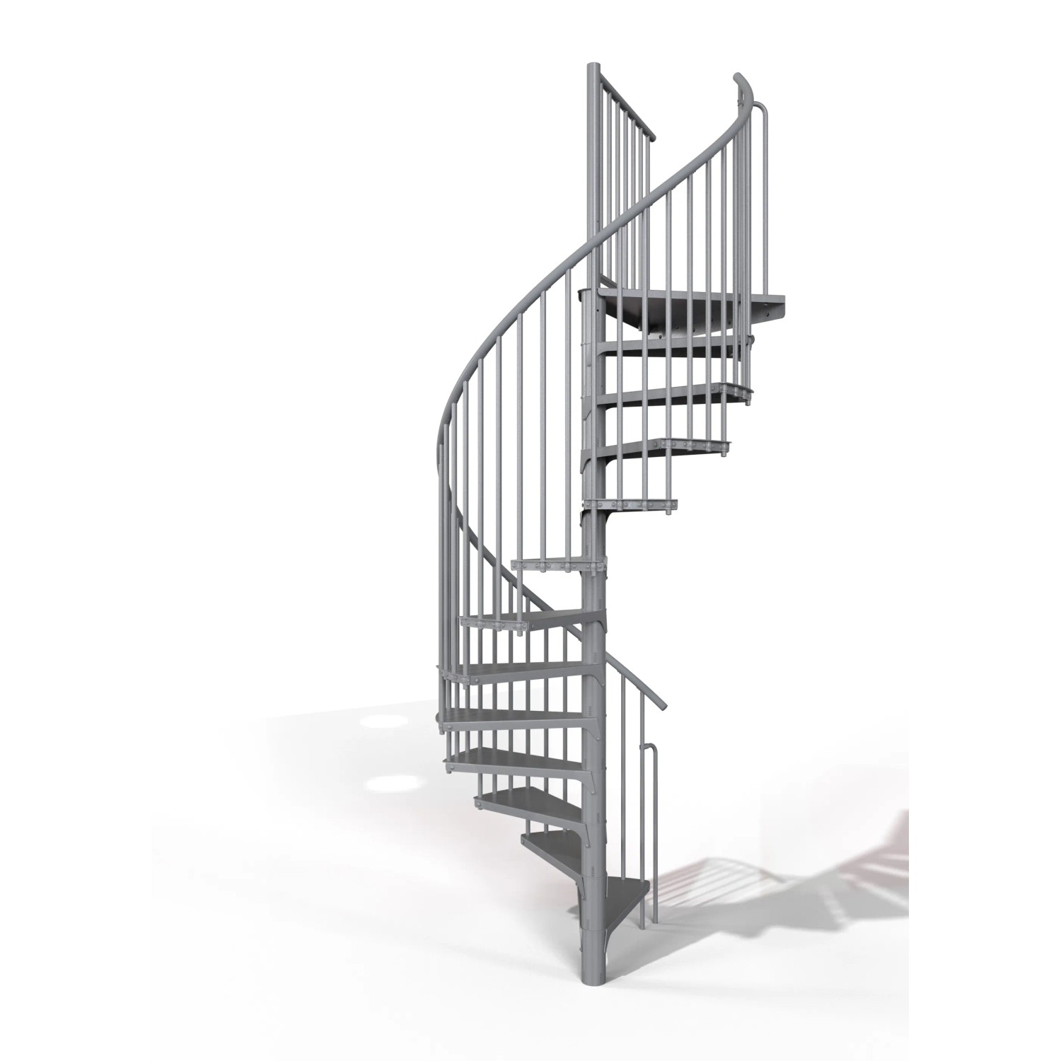 Minka STAIRS Kovové točité schodiště Rondo Smart šedé pr. 140 cm