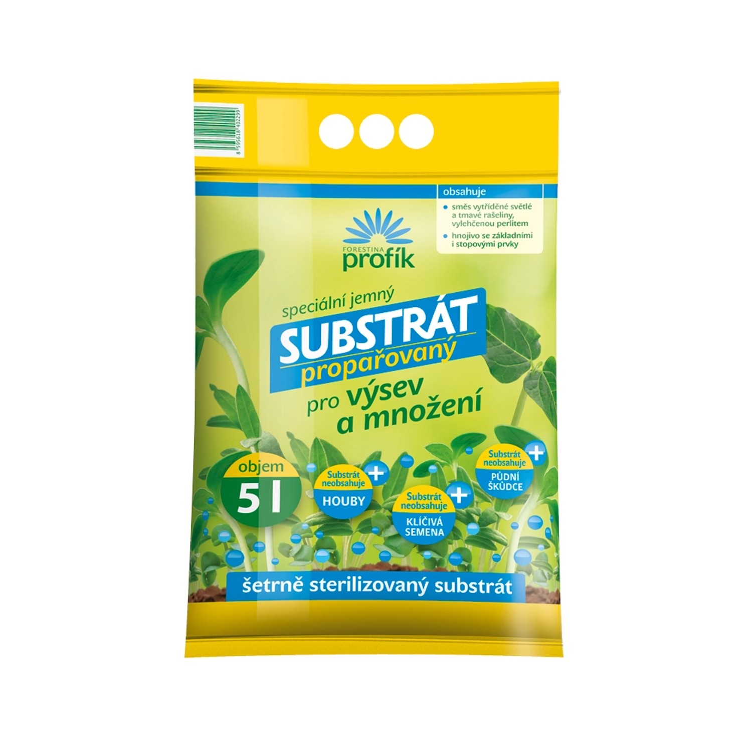 FORESTINA profík Propařovaný Substrát pro výsev a množení 5 l