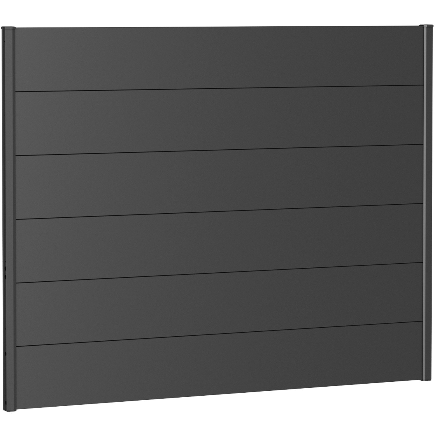 Biohort Plný plot bez prosklení tmavě šedý, 180 x 135 cm