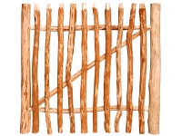 Floraworld Plaňková zahradní branka, přírodní kaštan, 3-4 cm, 90 x 100 cm