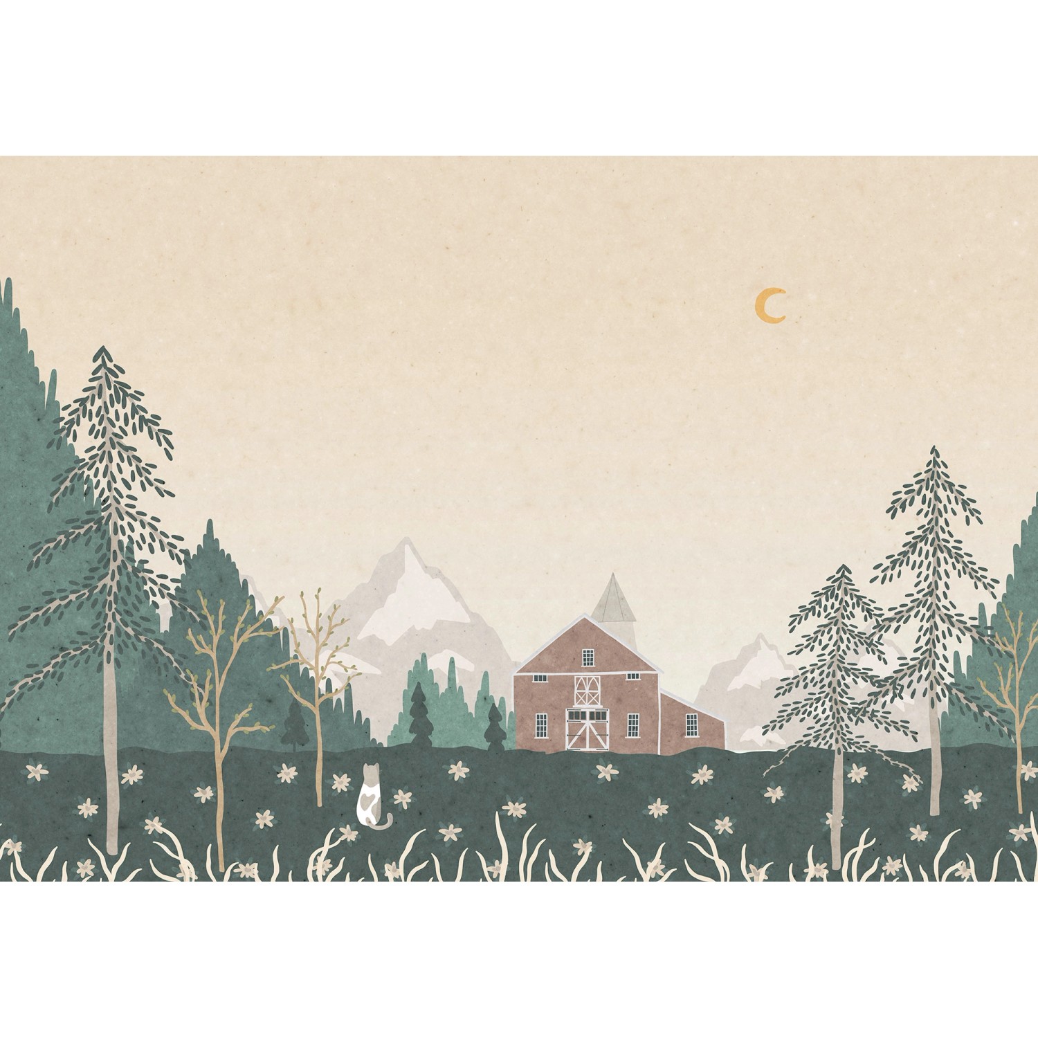 Komar Vliesová fototapeta Little Farm 400 x 280 cm