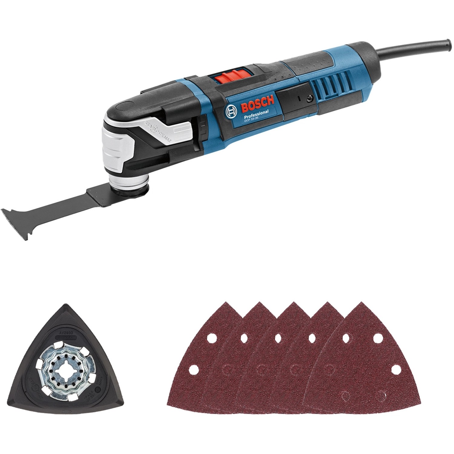 Bosch Professional Multicutter GOP 55-36 v kartonové krabici