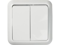 OBI Sériový vypínač Penelope polárně bílý včetně rámečku
