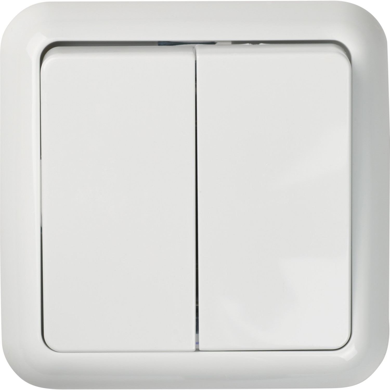 OBI Sériový vypínač Penelope polárně bílý včetně rámečku
