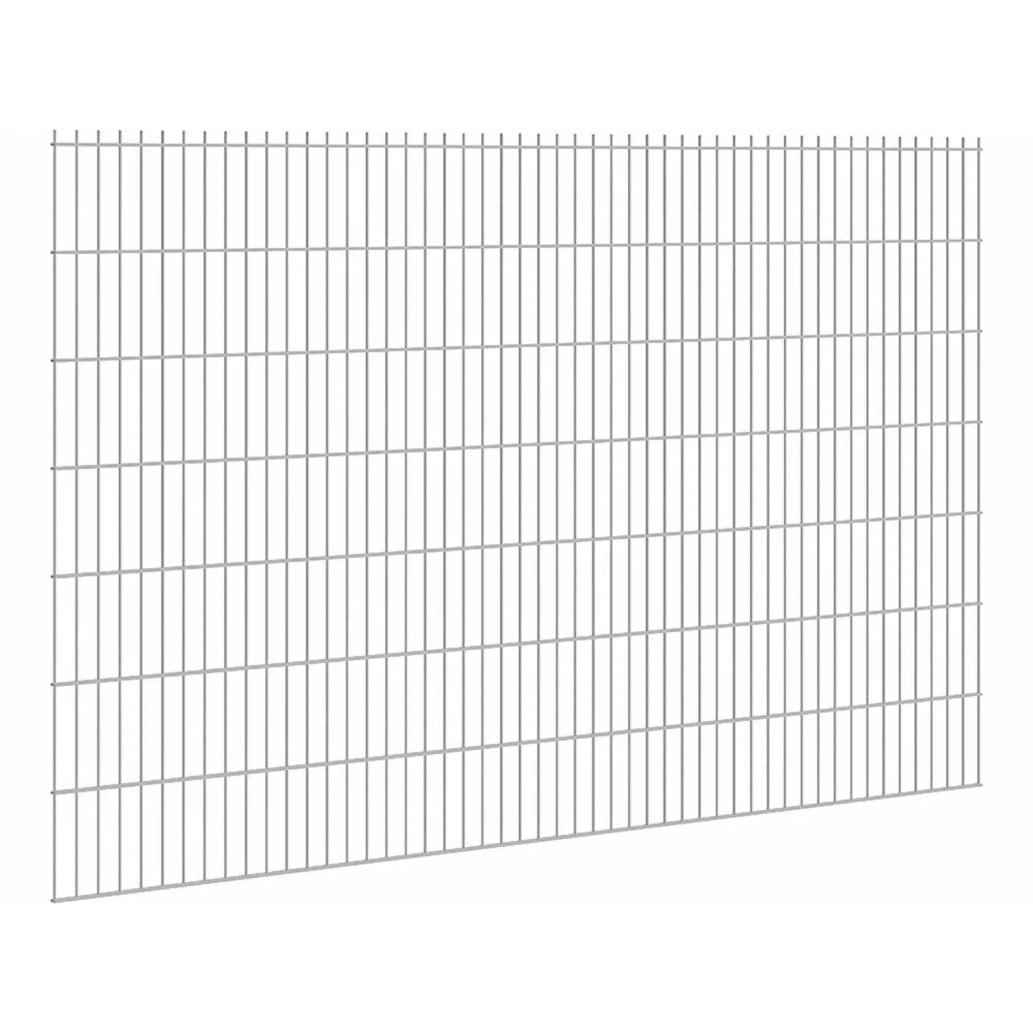 Floraworld Drátěný plotový panel, dvojitý 6/5/6, pozinkovaný, 143 x 251 cm