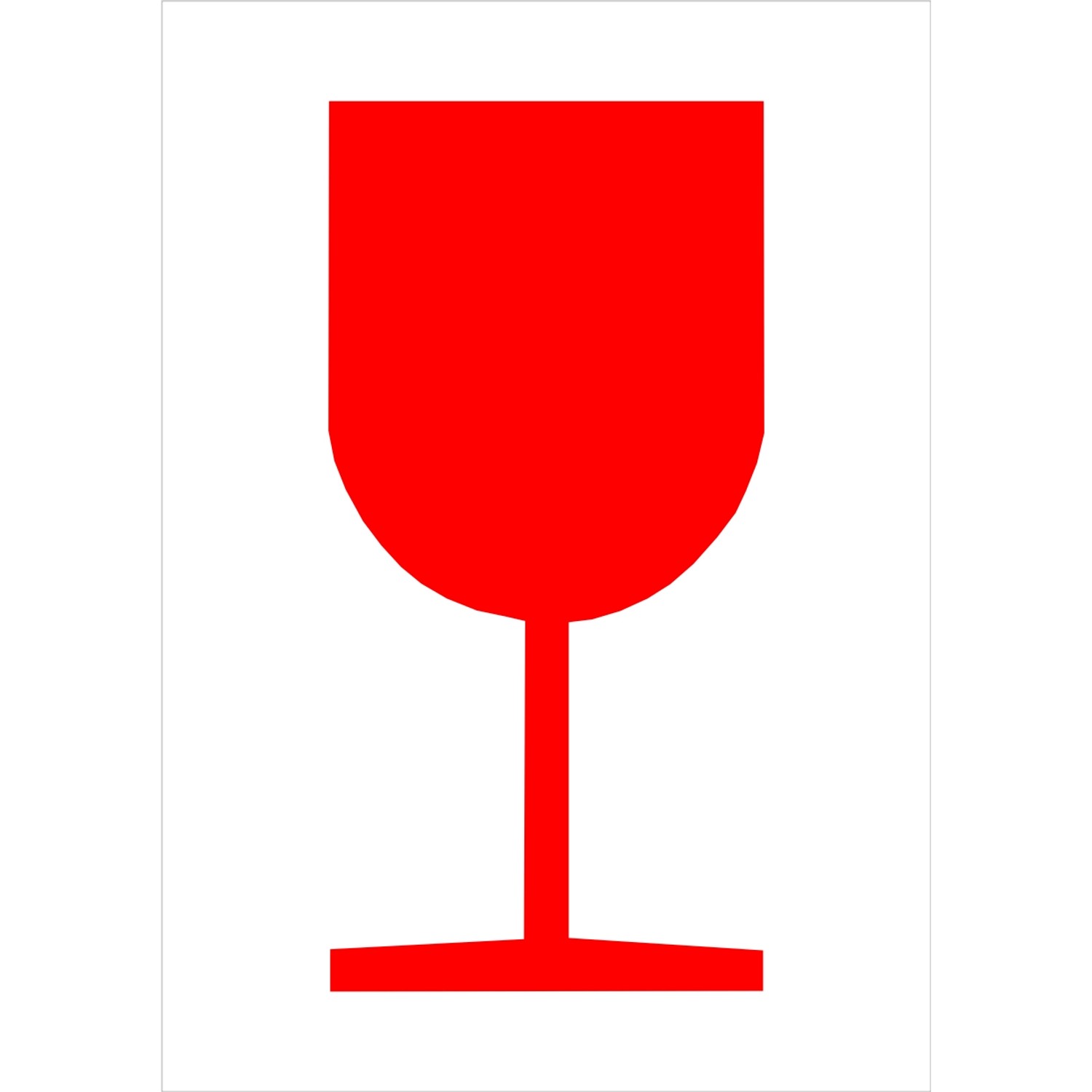 Tabulka Křehké / fragile 105 mm x 74 mm