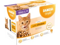 IAMS Multipack Delights Kitten s kuřecím masem v omáčce 12x 85 g