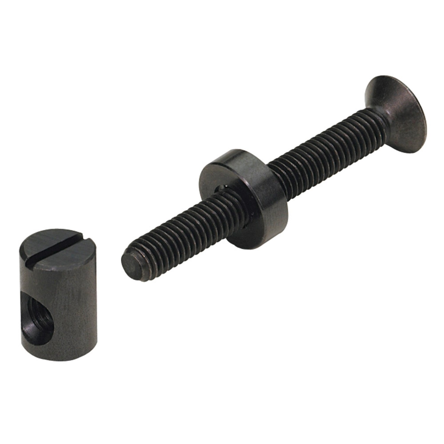 Hettich Spojovací kování s příčným válečkem M6 x 80 mm černěná ocel, 8 ks