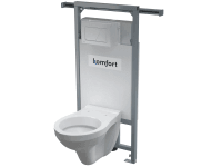 Alcadrain WC set Komfort C102-SET-01 + závěsné WC AURA do bytových jader
