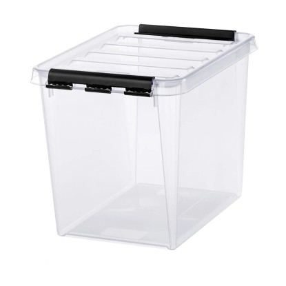 SmartStore Skladovací box Classic s víkem, transparentní, 25 x 34 x 27 cm, 13 l