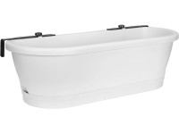 elho Květináč Corsica Easy Balcony bílý, 60 x 19 x 24 cm