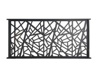 Floraworld Dekorativní hliníkový plot Amsterdam antracit 200 x 100 cm