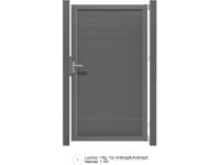 GroJa Lumino Branka uni bez sl. antracitová/antracitový rám 100 x 180 x 4 cm