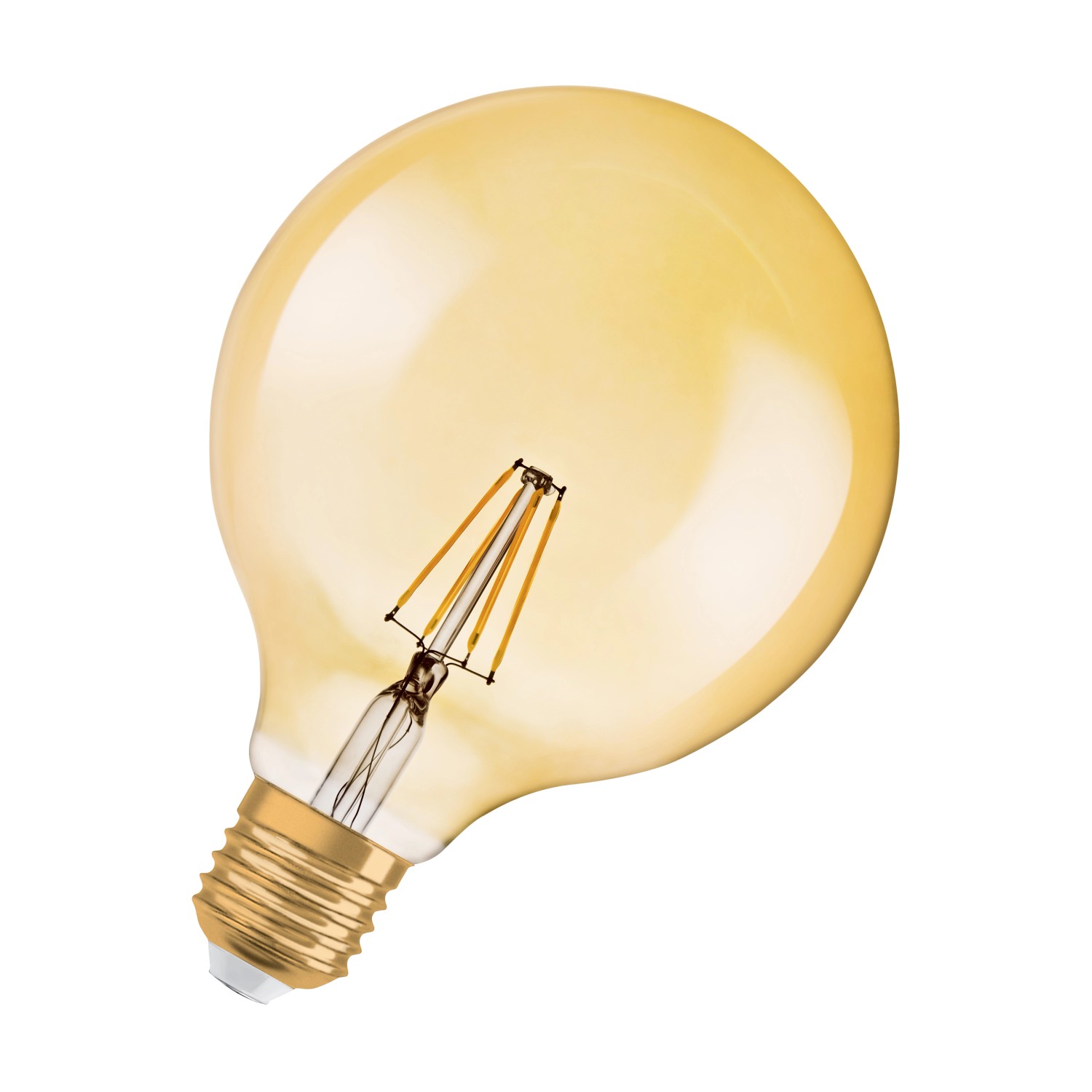 OSRAM LED žárovka VINTAGE 1906 CLASSIC GLOBE 35 FIL E27 4W 410lm 2400K 124x168mm