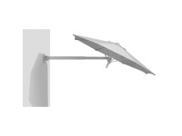 SCHNEIDER Nástěnný slunečník Muro stříbrnošedý pr. 250 cm