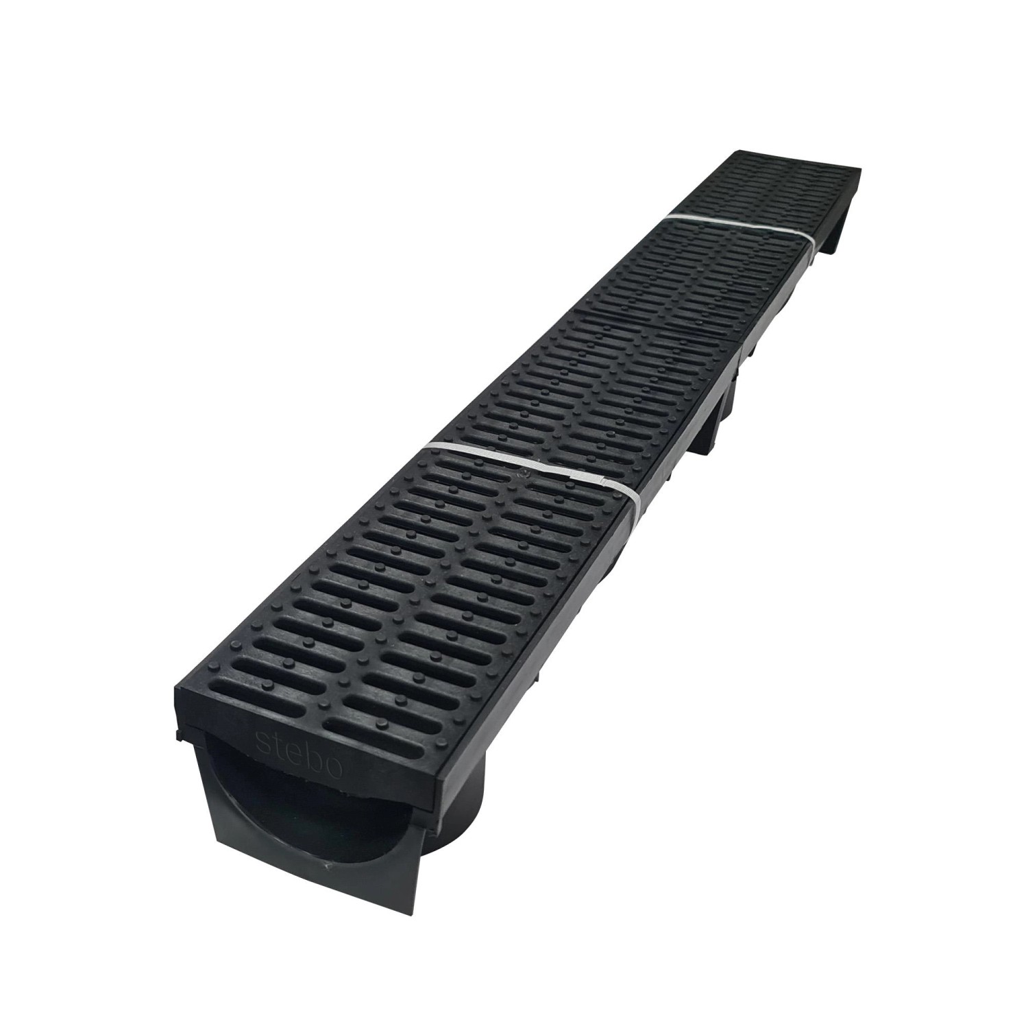STEBO Odvodňovací žlab TWISTER s plastovou mřížkou 13 x 9,5 x 100 cm