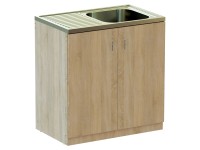 A-Interiéry Kuchyňská skříňka spodní s dřezem Manosa KCH-400 S 80 dub Sonoma