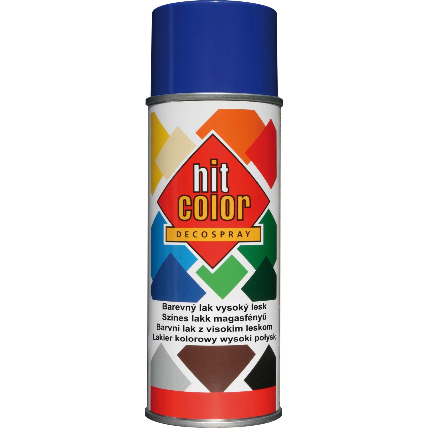 hitcolor Dekorativní lak ve spreji vysoký lesk RAL 5002 ultramarínový 400 ml
