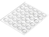 Hettich Samolepicí tlumicí nábytkové čočky, transparentní, pr. 8 x 2,5 mm, 30 ks