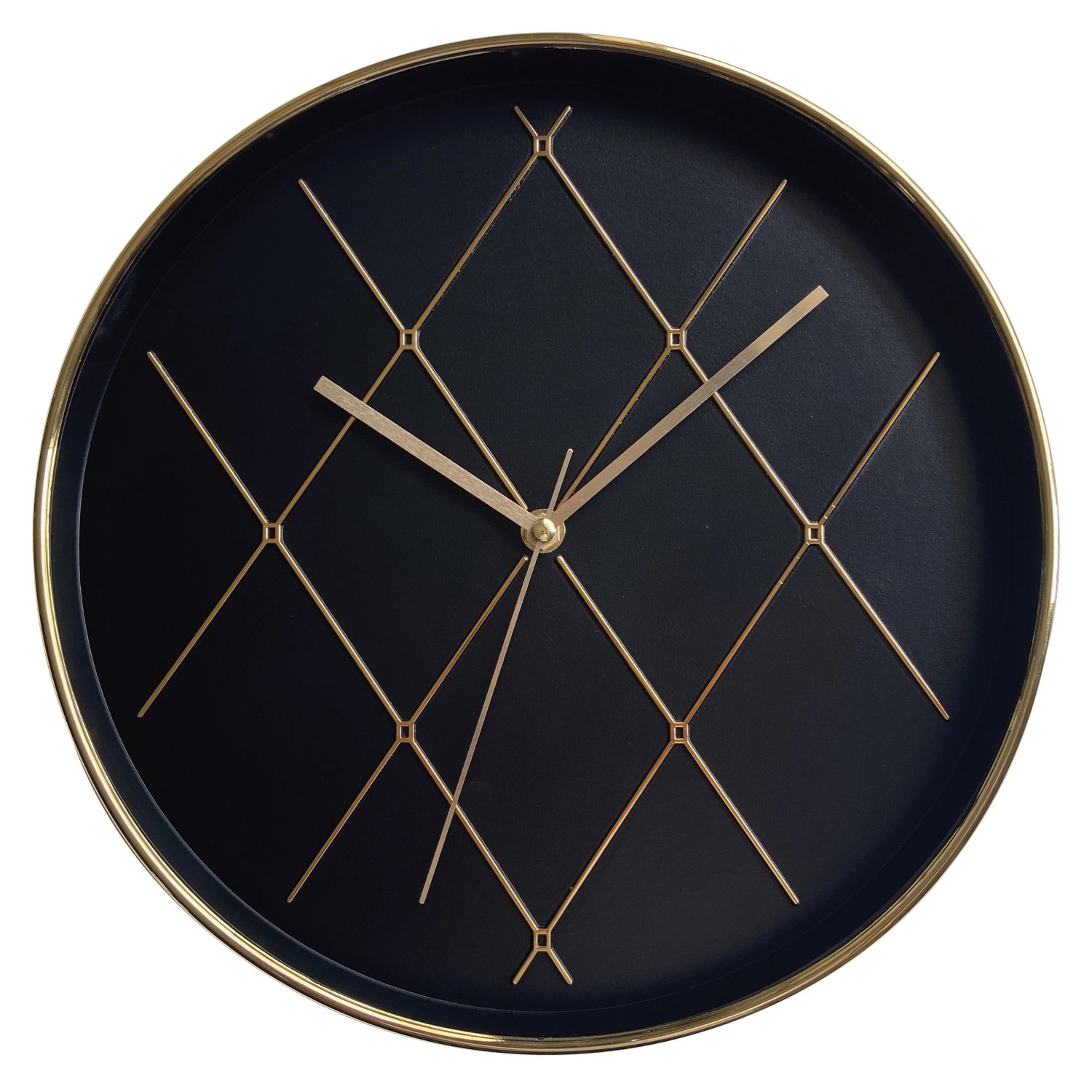 SPLENDID Nástěnné hodiny AGALI, černá, pr. 30 x 4 cm