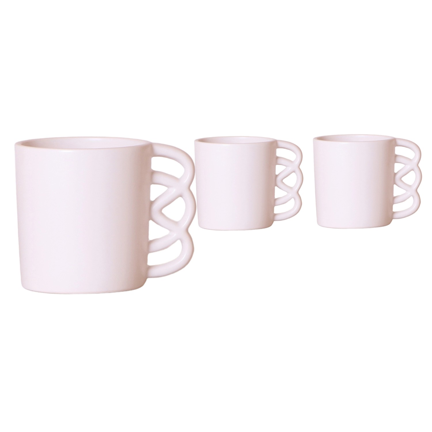 Keramický květináč Happy bílý pr. 9 x 10 cm