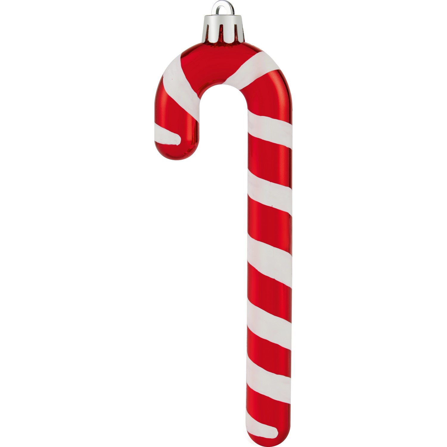 Dekorace na vánoční stromeček cukrová hůl, červeno-bílá, 4 ks