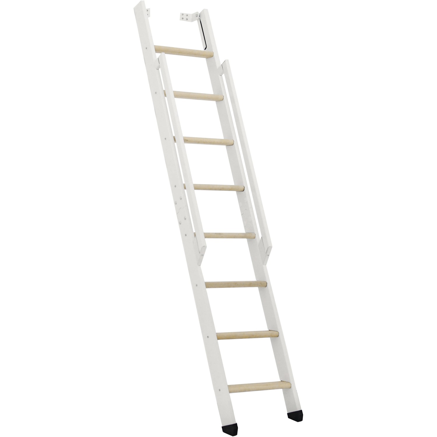 Minka STAIRS Přímé žebříkové schodiště Strong smrk/bílá, 8 schodů, 199 cm