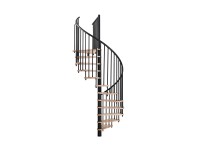 Minka STAIRS Kombinované točité schodiště Spiral Smart buk/černá pr. 100 cm