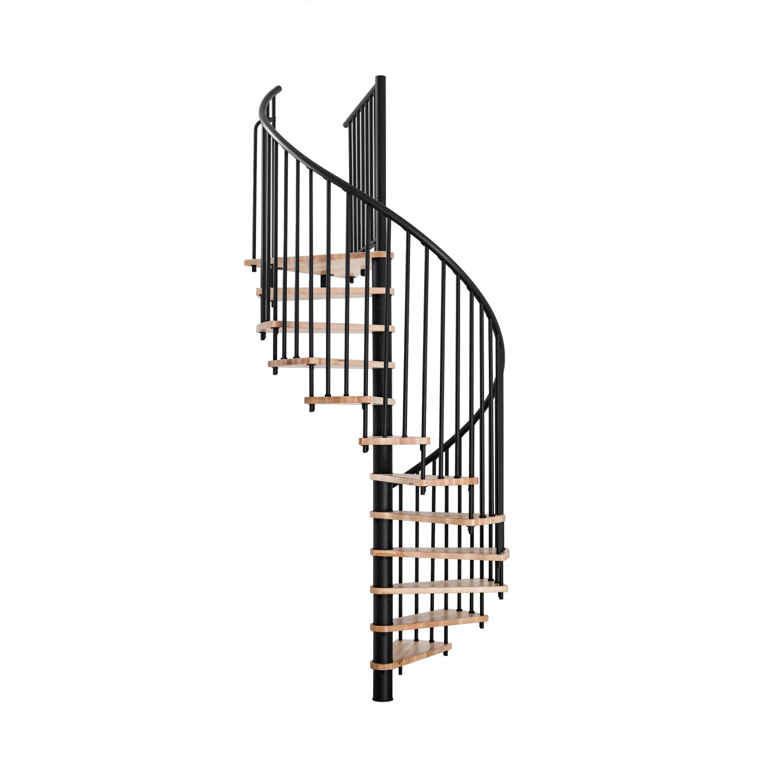 Minka STAIRS Kombinované točité schodiště Spiral Smart buk/černá pr. 100 cm