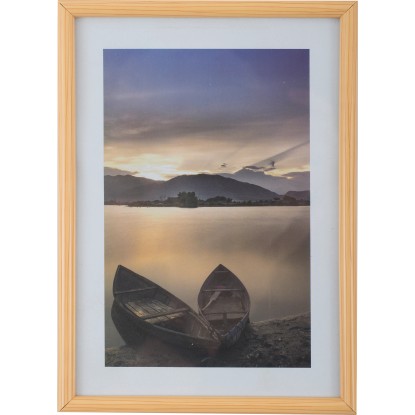 Bondecor Fotorámeček plastový FAST světlé dřevo 40 x 50 cm