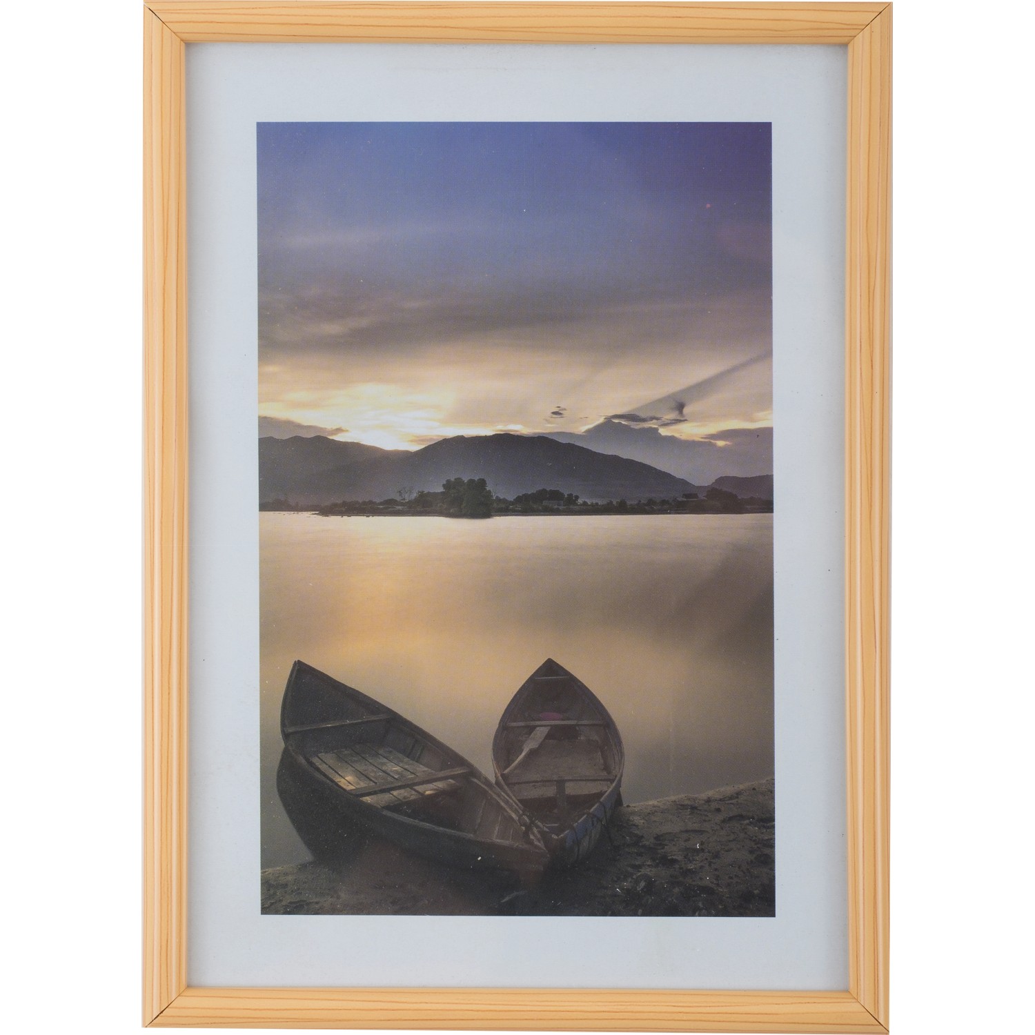 Bondecor Fotorámeček plastový FAST světlé dřevo 21 x 30 cm