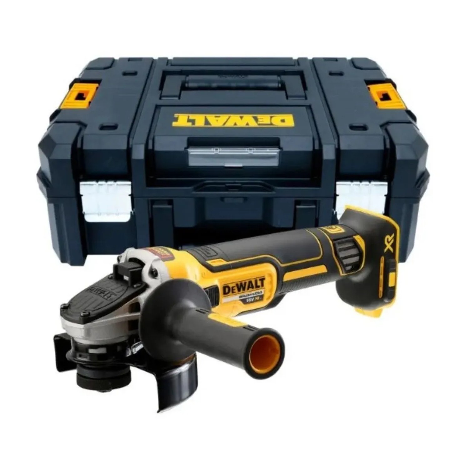 DeWALT 18V Aku bezuhlíková úhlová bruska DCG405NT-XJ Solo, 125 mm, + kufr