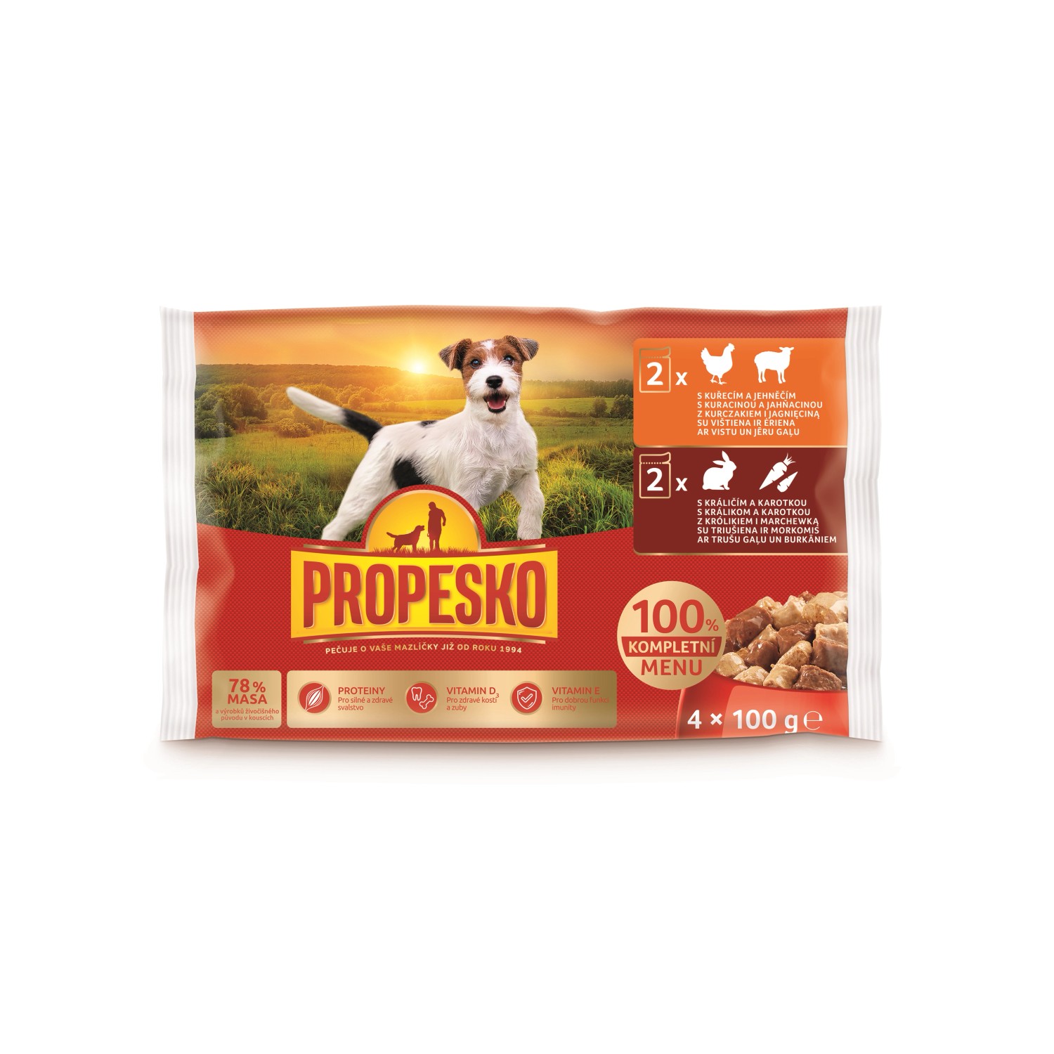 Propesko Kapsička pro psy 4 x 100 g