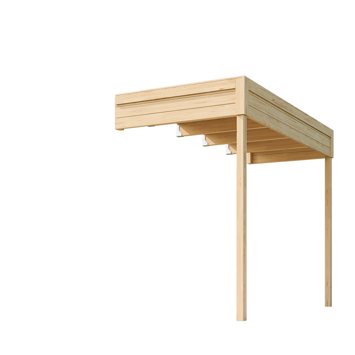 Weka Přístavba 1 pro dřevěný zahradní domek Batu 3, přírodní, 150 x 300 cm