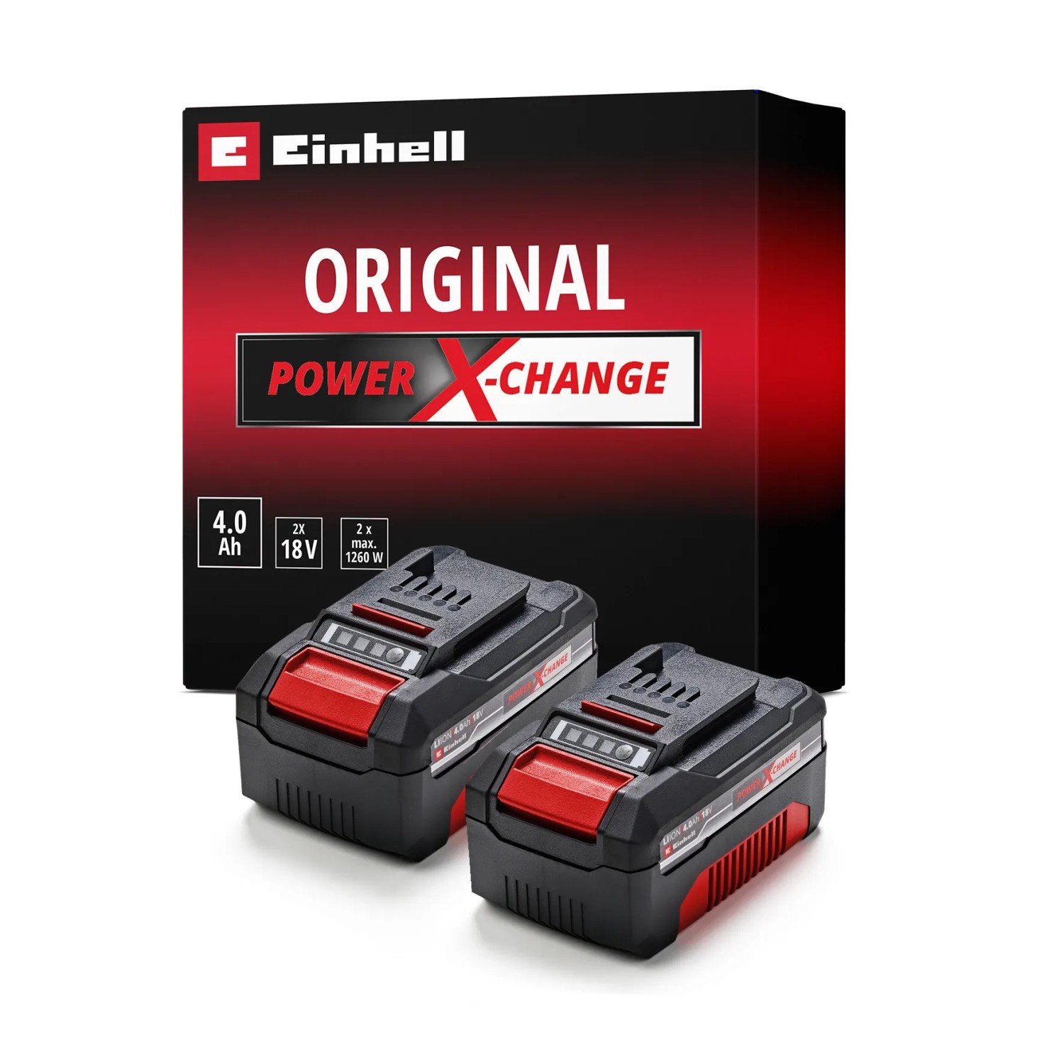 Einhell Power X-Change Baterie 2 x 18 V 4,0 Ah PXC-Twinpack CB A1